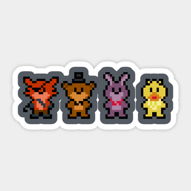 Five Nights at Pixelated Freddy's Sticker by ImpishMATT